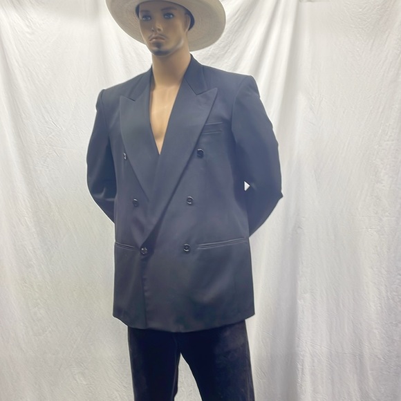 Jean-Paul Germain Men's Black Wool Jacket Blazer - Picture 14 of 14